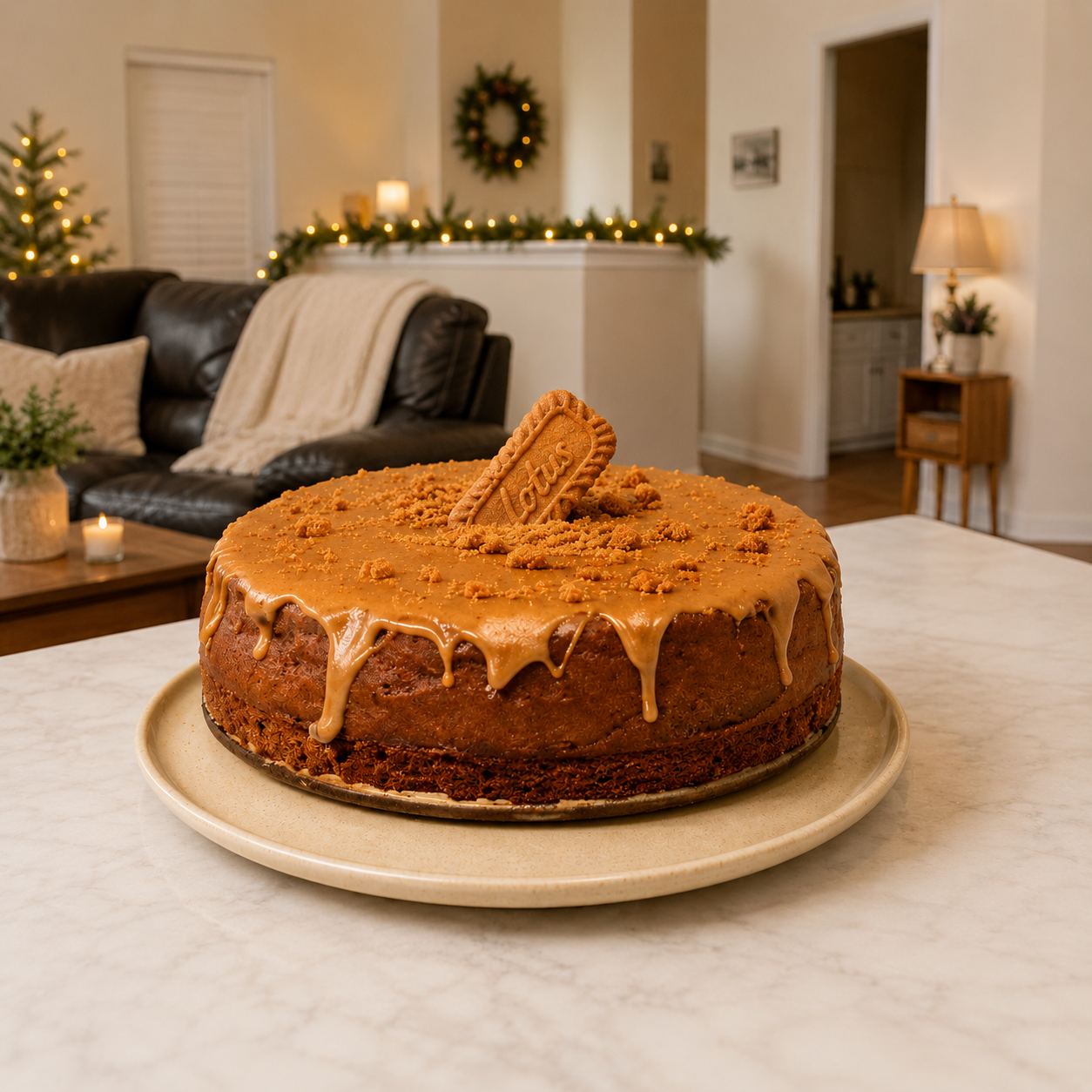 Biscoff cookie-butter cake