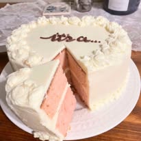 Gender reveal cake